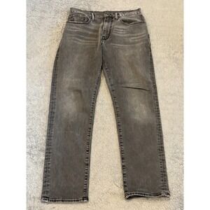 Gap Jeans Mens 30x28 Athletic Fit Black Faded Denim Stretch Casual